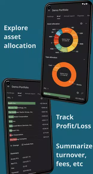 Investing portfolio tracker スクリーンショット 2