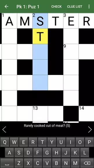 Cryptic Crossword Lite Captura de tela 3