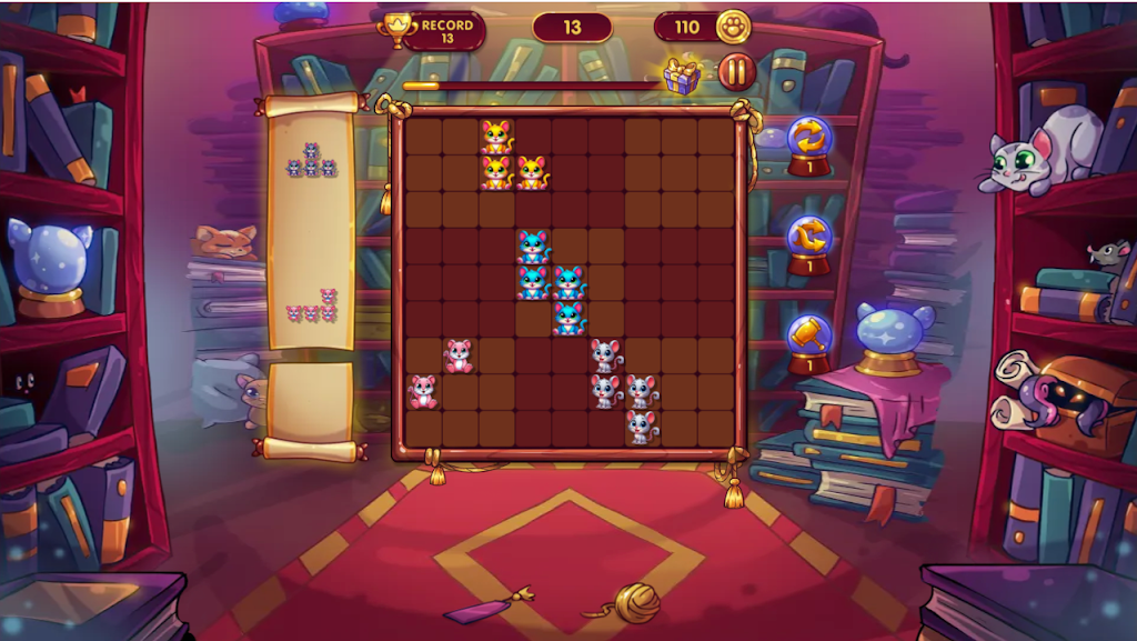 Mouse land block 9x9: Puzzle Schermafbeelding 3