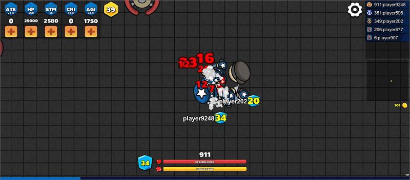 Pung.io - 2D Battle Royale Ảnh chụp màn hình 0