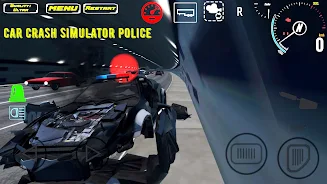 Car Crash Simulator Police Ekran Görüntüsü 2