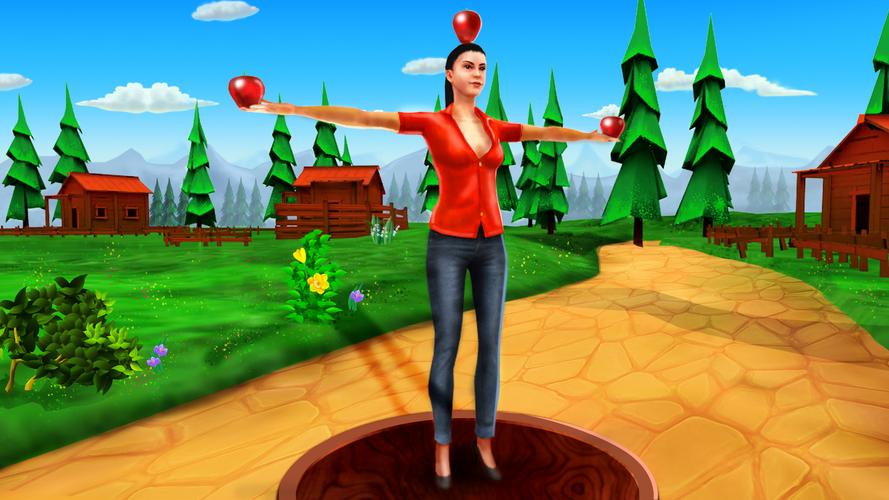 Apple Shooter Game - 3D Capture d'écran 0