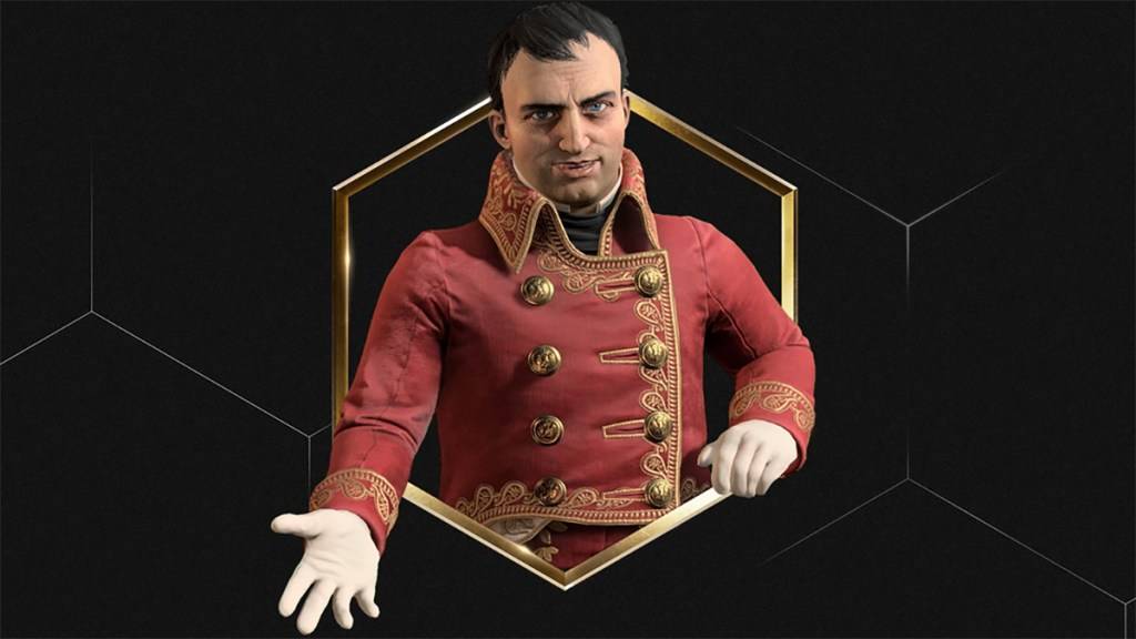 Una imagen de la Revolucionaria Persona de Napoleón en Civilization 7 como parte de una guía sobre cómo desbloquearlo en el juego.