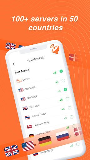 Fast VPNhub ဖန်သားပြင်ဓာတ်ပုံ 3