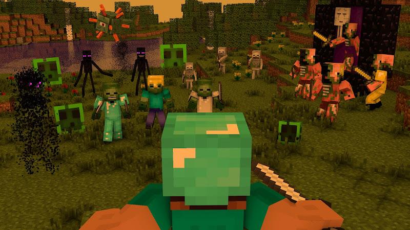 Minecraft: Zombie and Mutant Ekran Görüntüsü 0