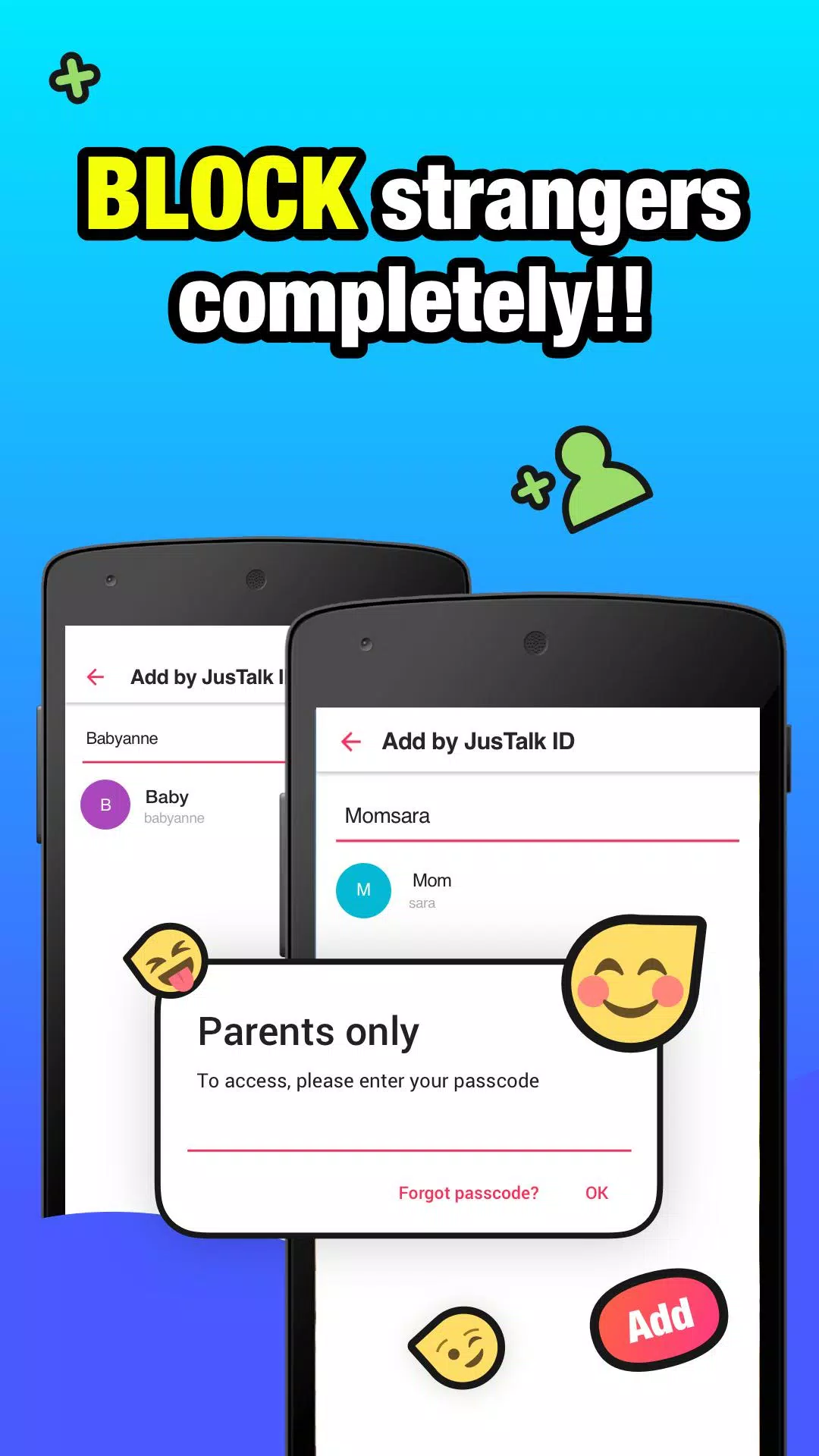 Schermata JusTalk Kids - Safe Video Chat and Messenger 1