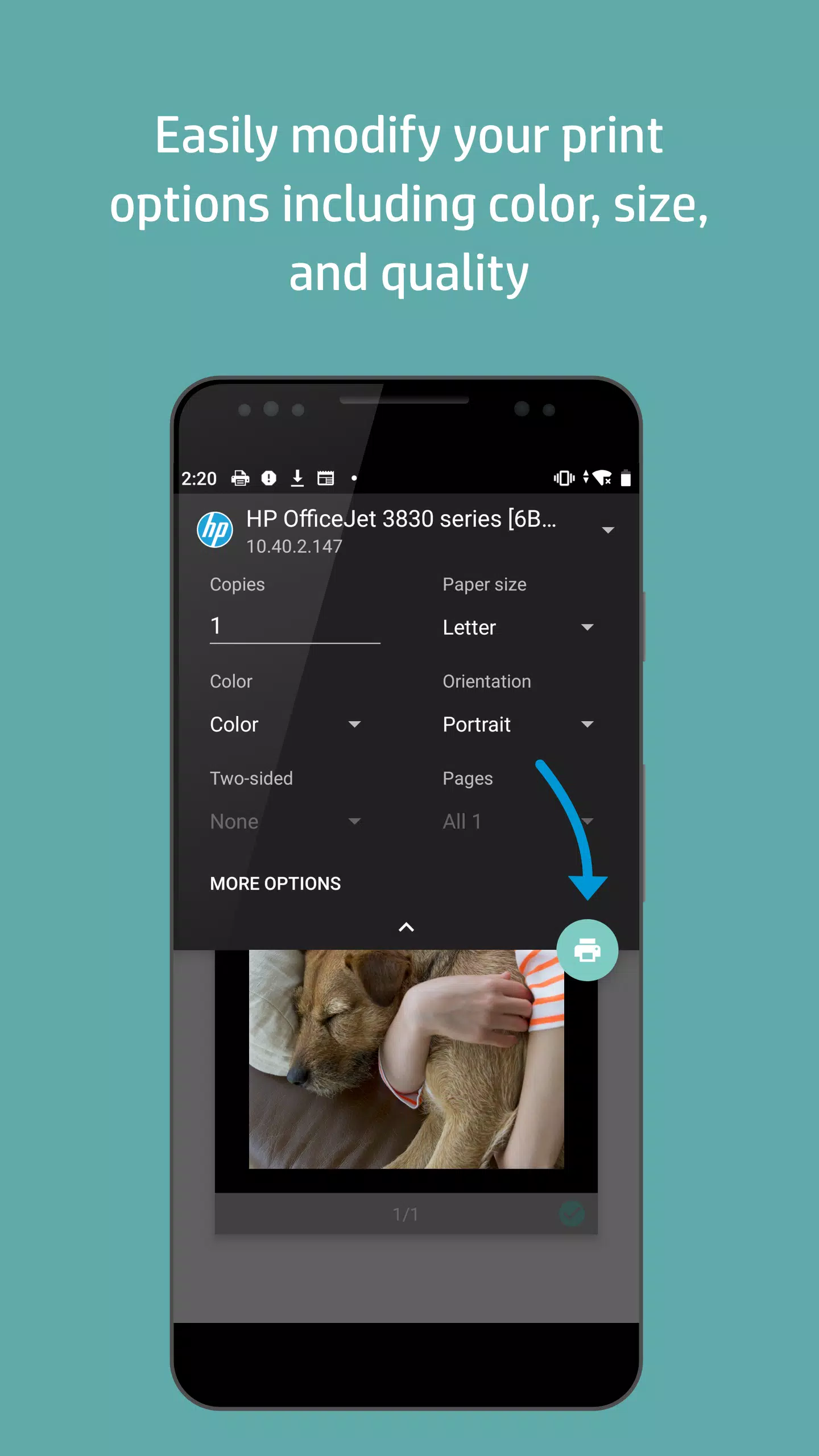 Schermata HP Print Service Plugin 3