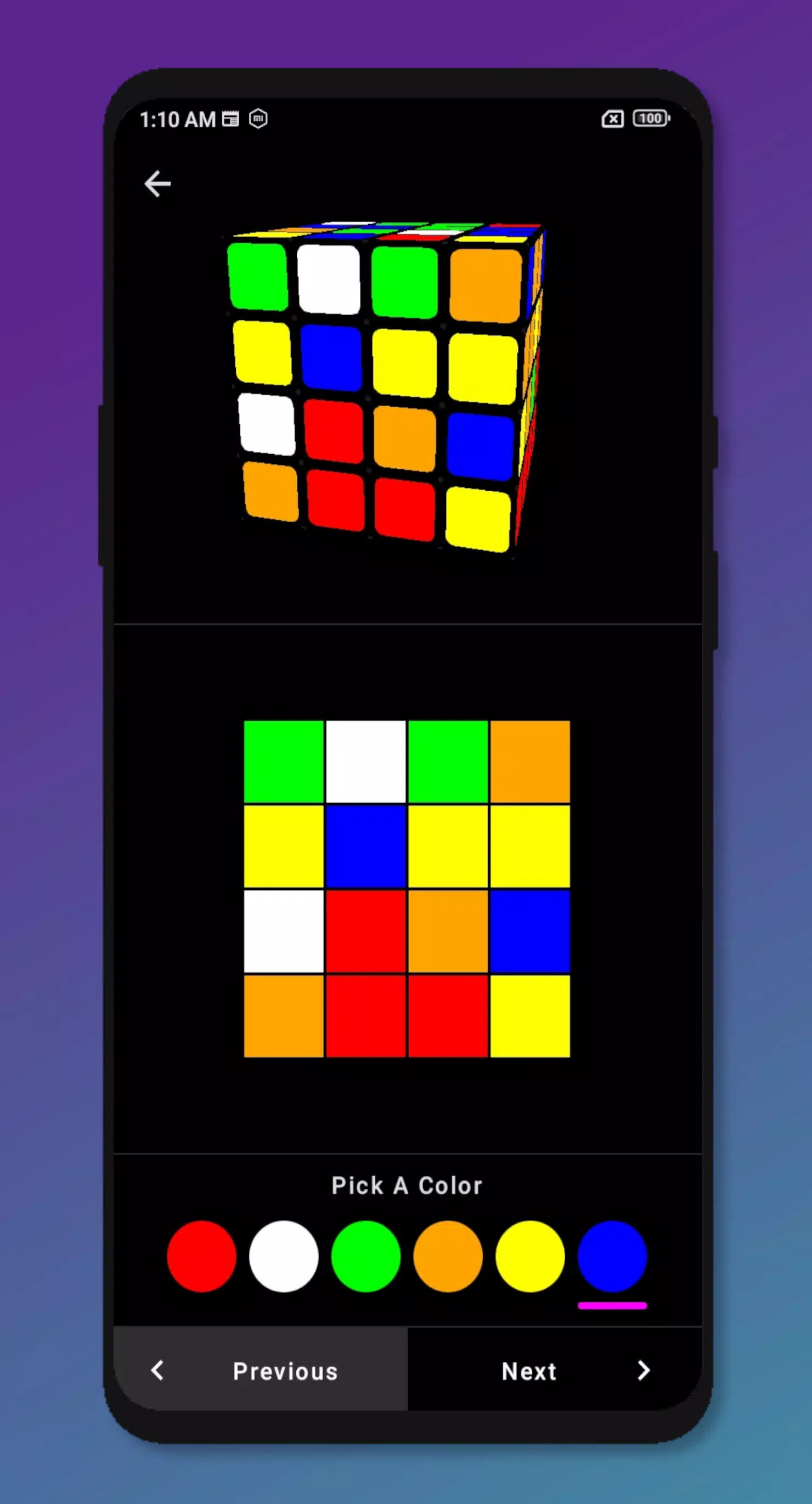 Rubik's Cube Solver 4x4 Screenshot 3