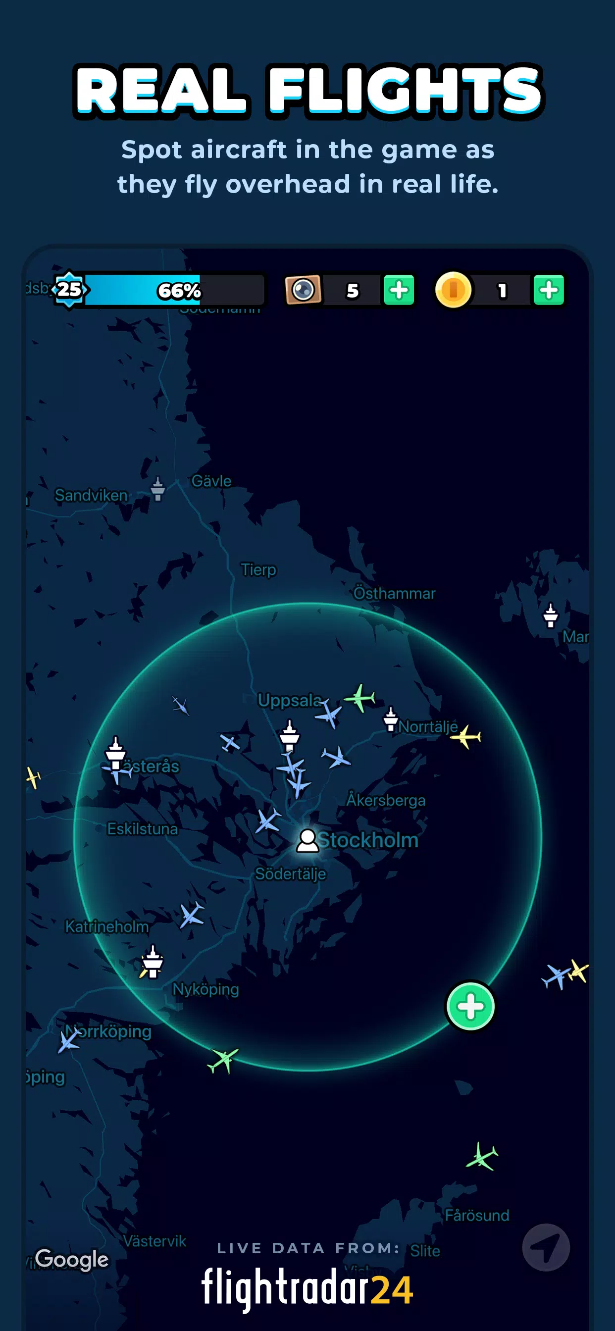 Schermata Skycards by Flightradar24 0