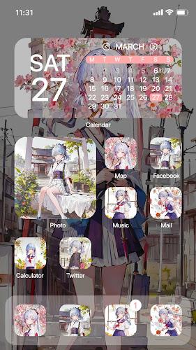 Wow Ayaka Theme - Icon Pack スクリーンショット 0