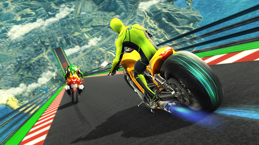 Super Hero Game - Bike Game 3D Captura de pantalla 0