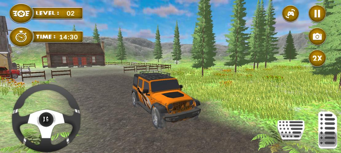 4x4 Mud Jeep Driving Games 3D স্ক্রিনশট 0