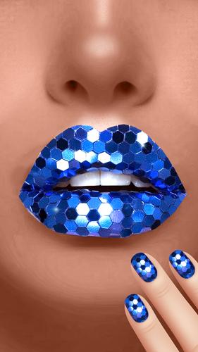 Lip Art Beauty DIY Makeup Game 스크린샷 0