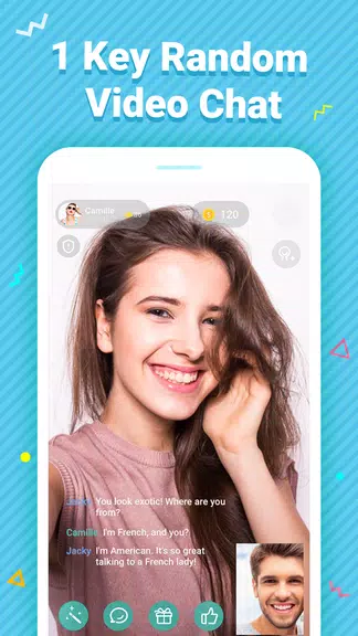 Meet – Talk to Strangers Using Random Video Chat स्क्रीनशॉट 2