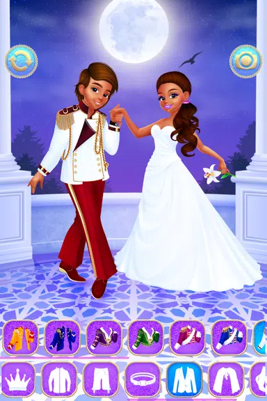 Cinderella & Prince Girls Game ဖန်သားပြင်ဓာတ်ပုံ 1