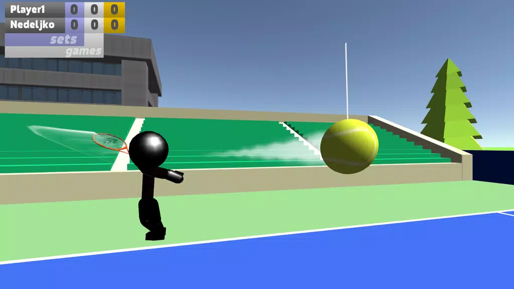 Stickman 3D Tennis スクリーンショット 0