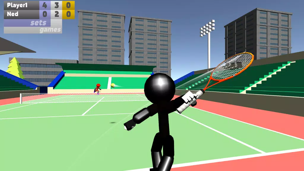 Stickman 3D Tennis スクリーンショット 1