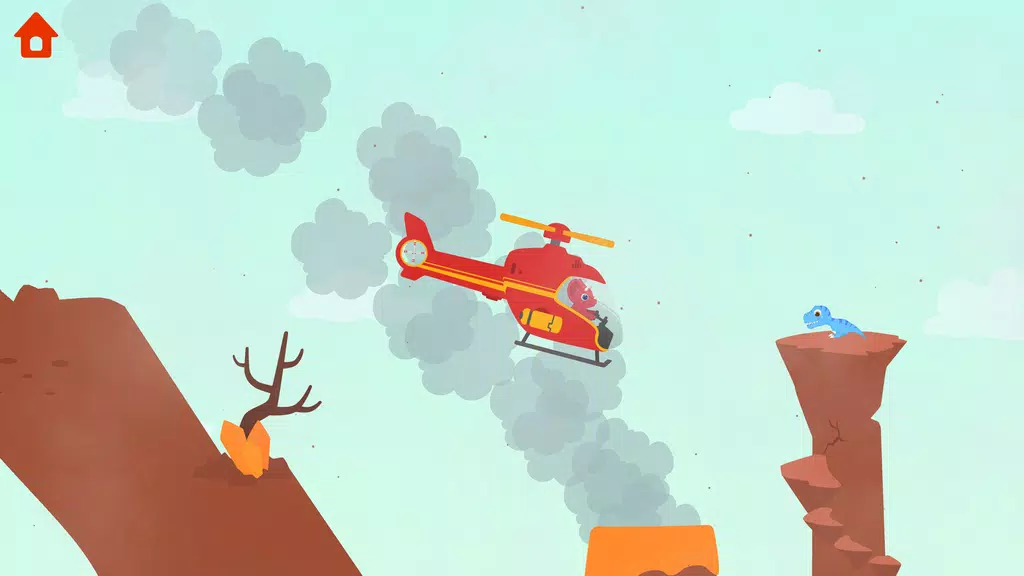 Dinosaur Helicopter Kids Games Screenshot 2