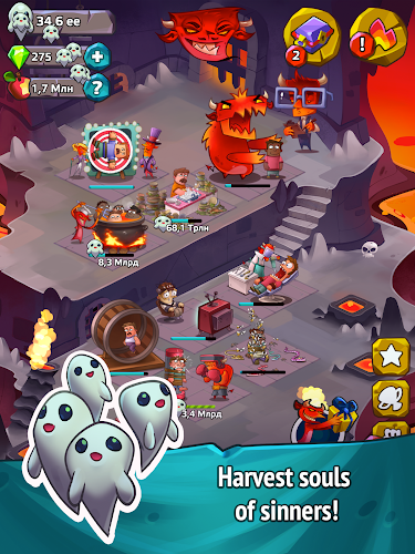 Idle Evil Clicker: Hell Tap Zrzut ekranu 1