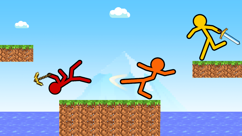 Stick-man Craft Fighting Game Скриншот 2