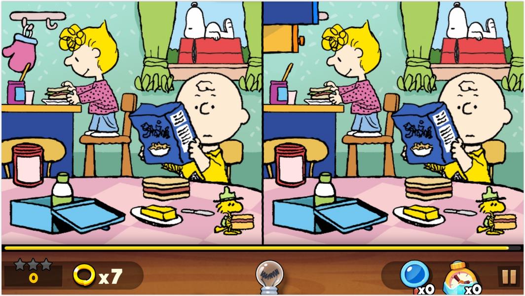 Snoopy Spot the Difference ภาพหน้าจอ 1