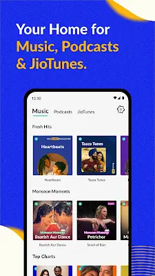 Schermata JioSaavn - Music & Podcasts 0