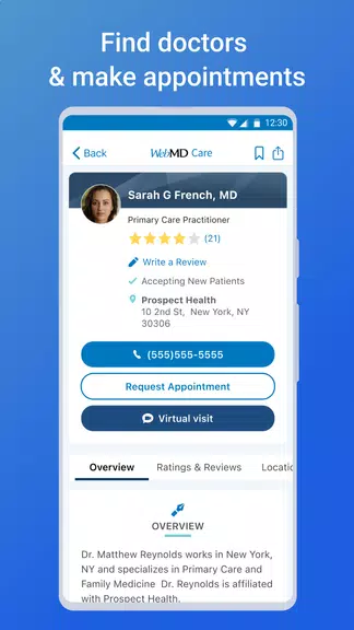 WebMD: Symptom Checker ဖန်သားပြင်ဓာတ်ပုံ 1