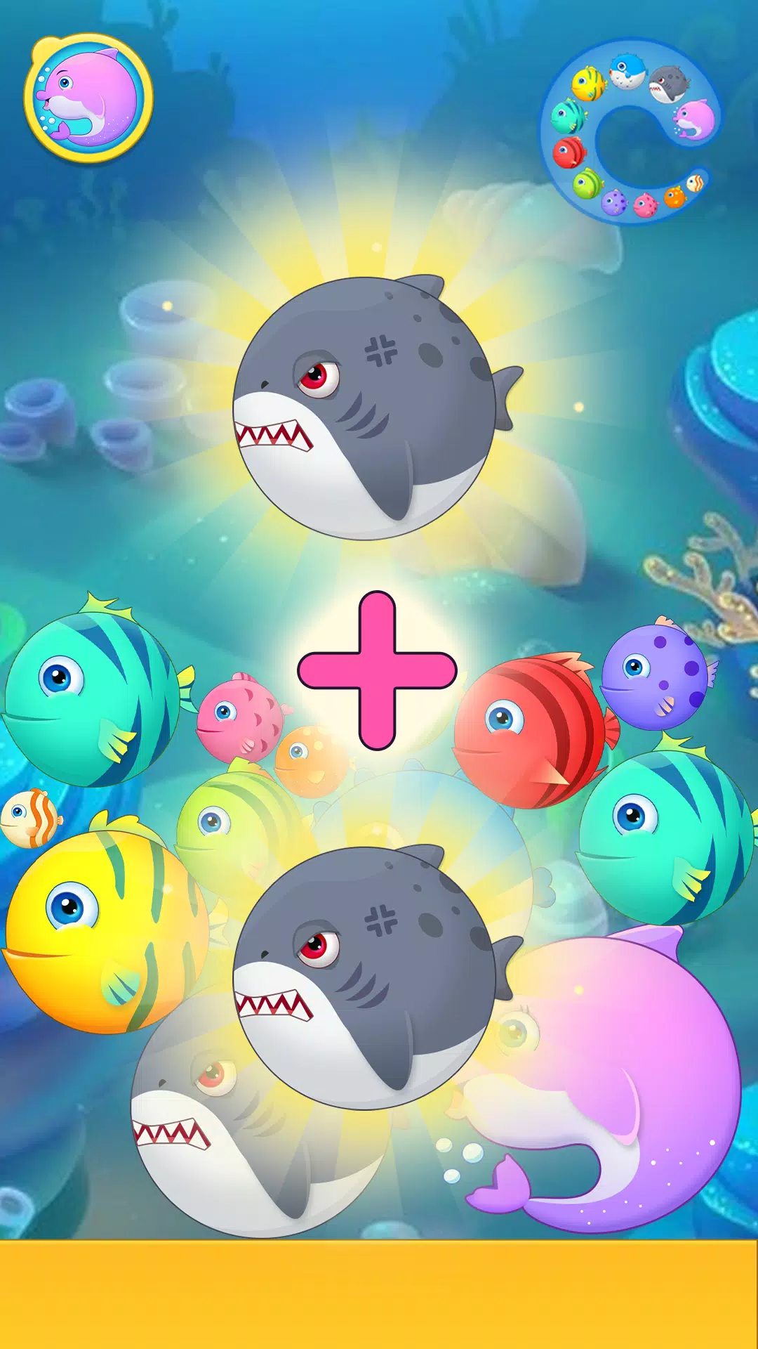 Sea Animals - Merge Game Screenshot 1