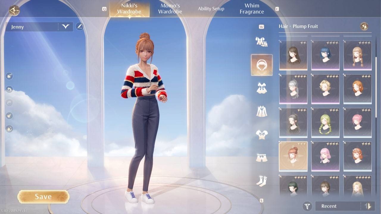 Changing Skin Color in infinity nikki