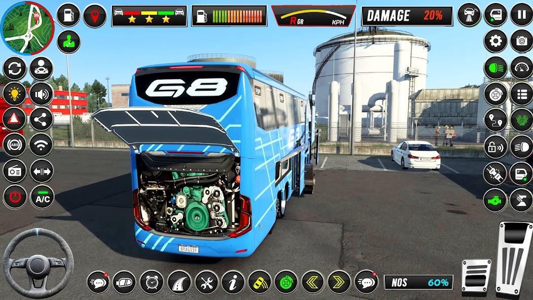 Coach Bus Driving- Bus Game Mod Captura de tela 2