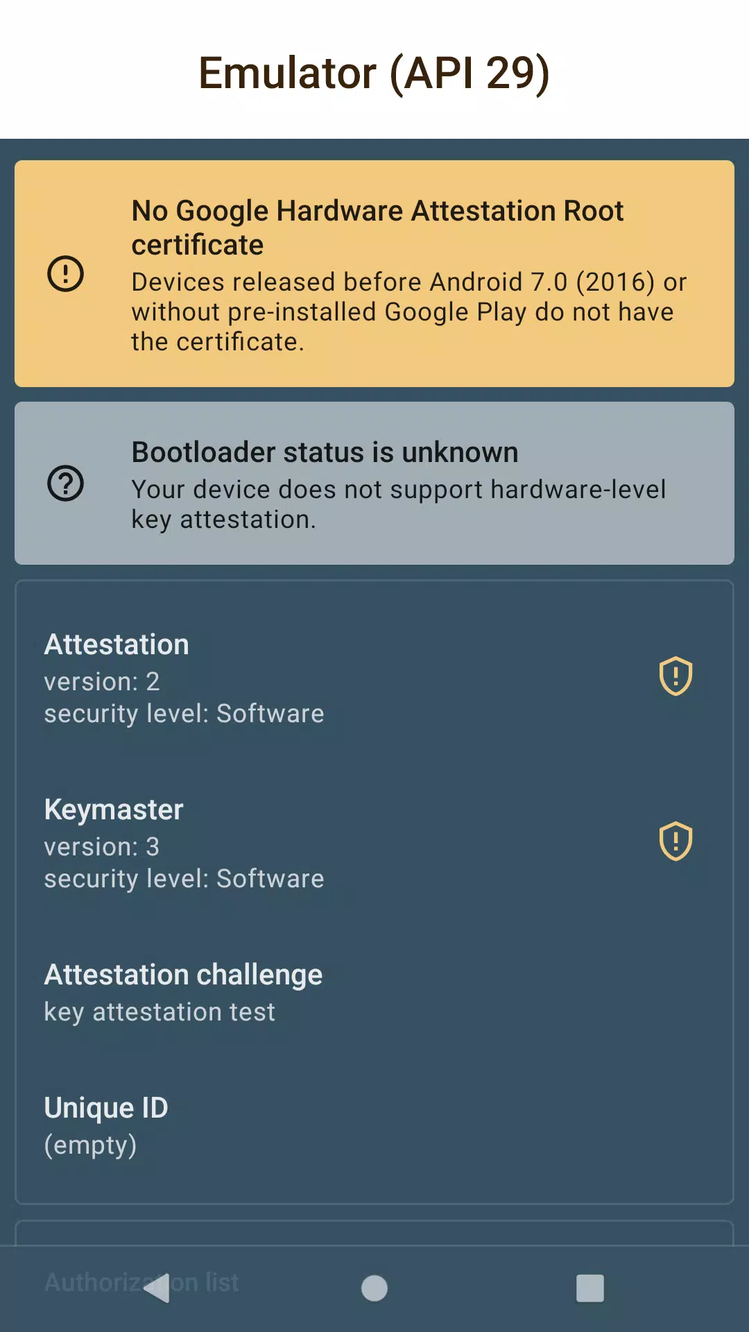 Key Attestation Demo应用截图第2张