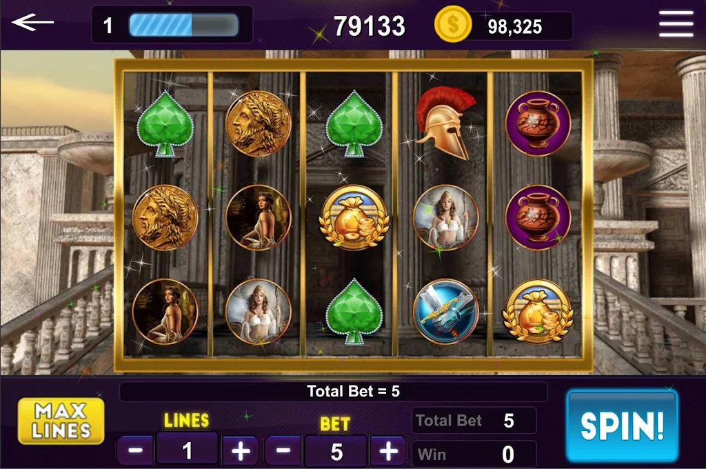 Olympus Slots - Zeus Golden Slot Machine Captura de tela 0