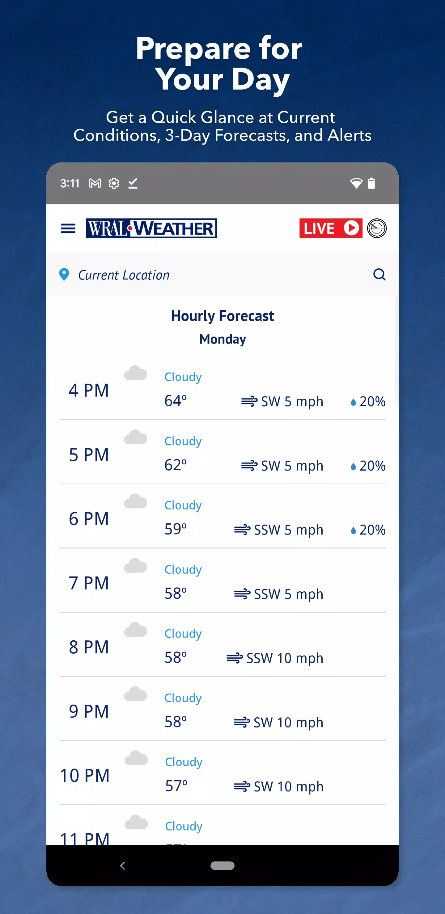 WRAL Weather স্ক্রিনশট 1