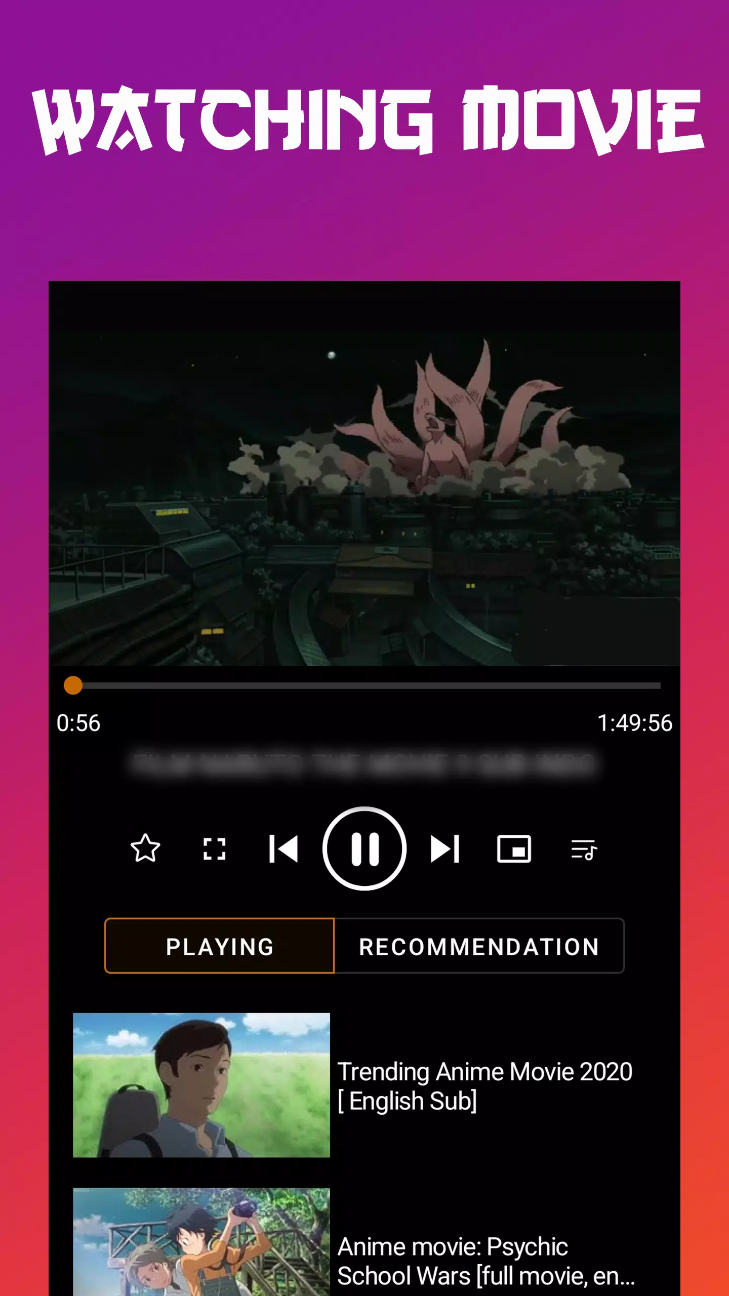 Anime tv - Anime Watching App Скриншот 1