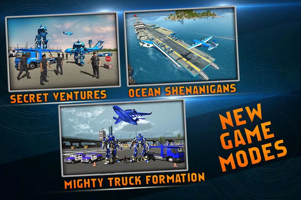 경찰차 로봇 운송업자 스크린샷 0