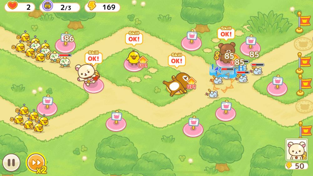 Korilakkuma Tower Defense ဖန်သားပြင်ဓာတ်ပုံ 3