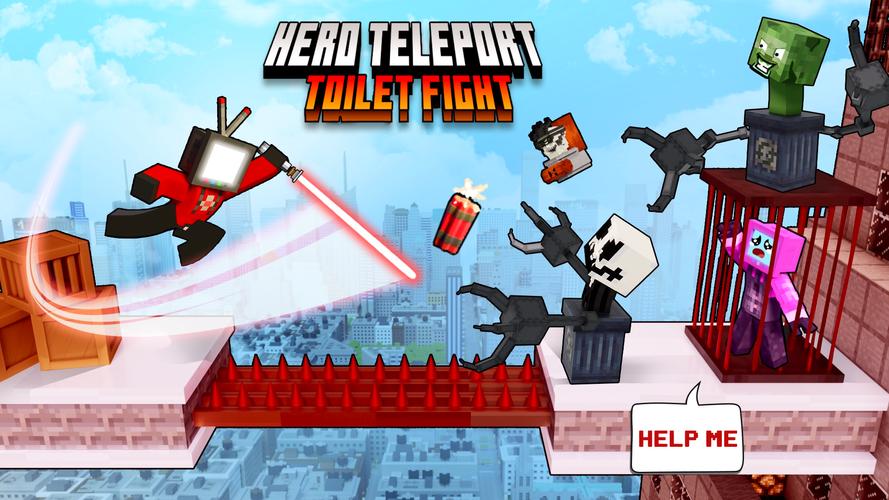 Hero Teleport: Toilet Fight Скриншот 0
