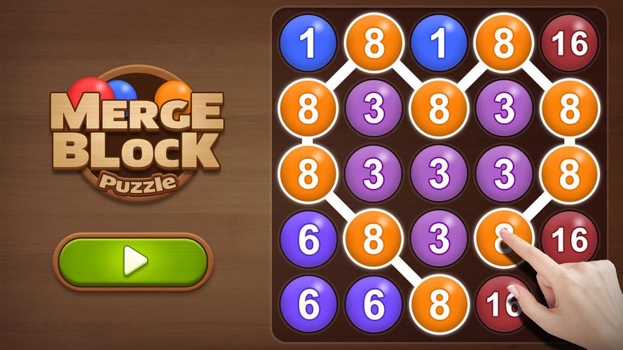 Merge bubble - Number game Скриншот 0