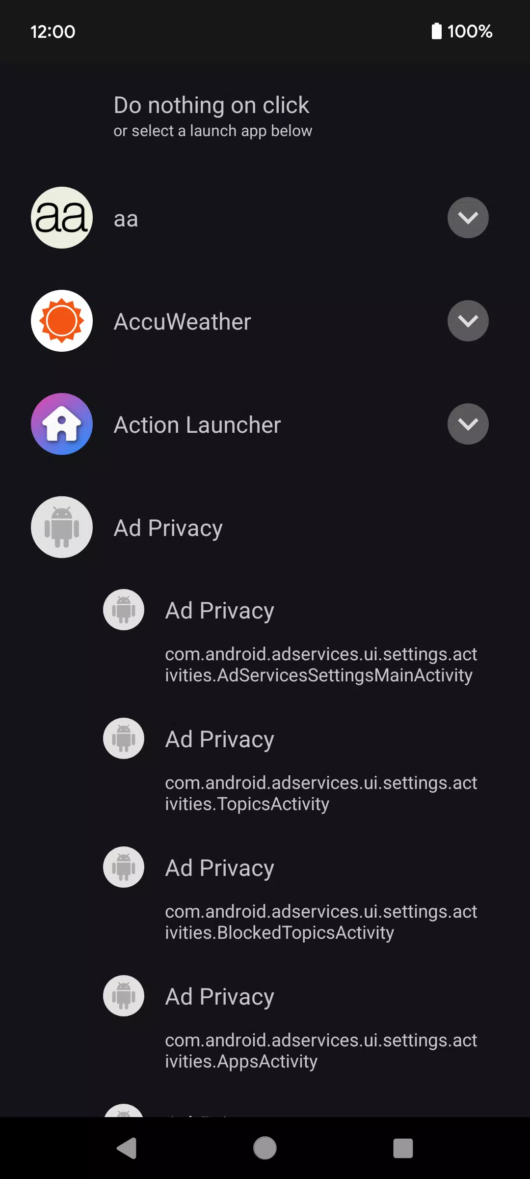 Schermata Transparent Widget 1