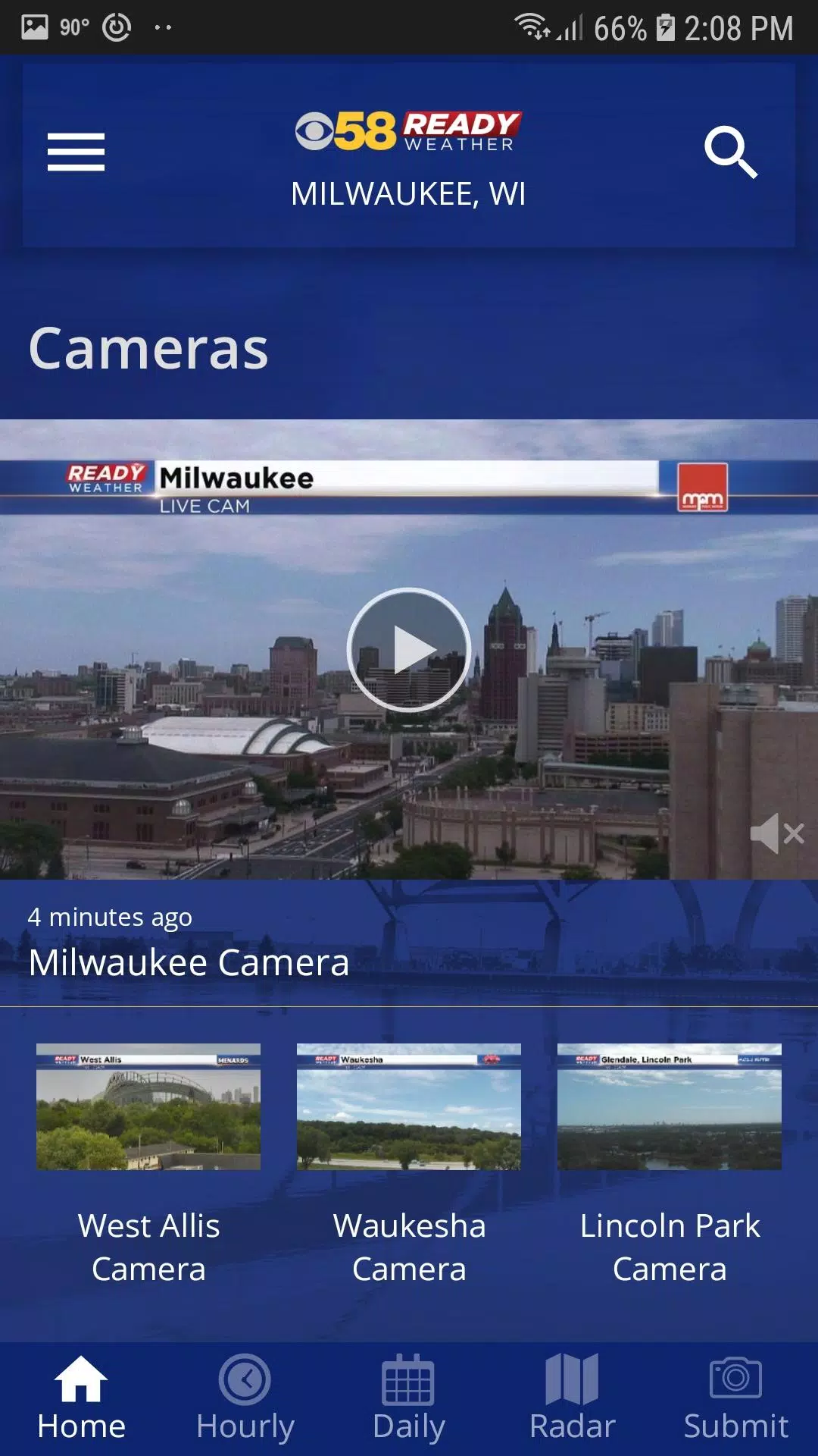 CBS 58 Ready Weather Screenshot 1