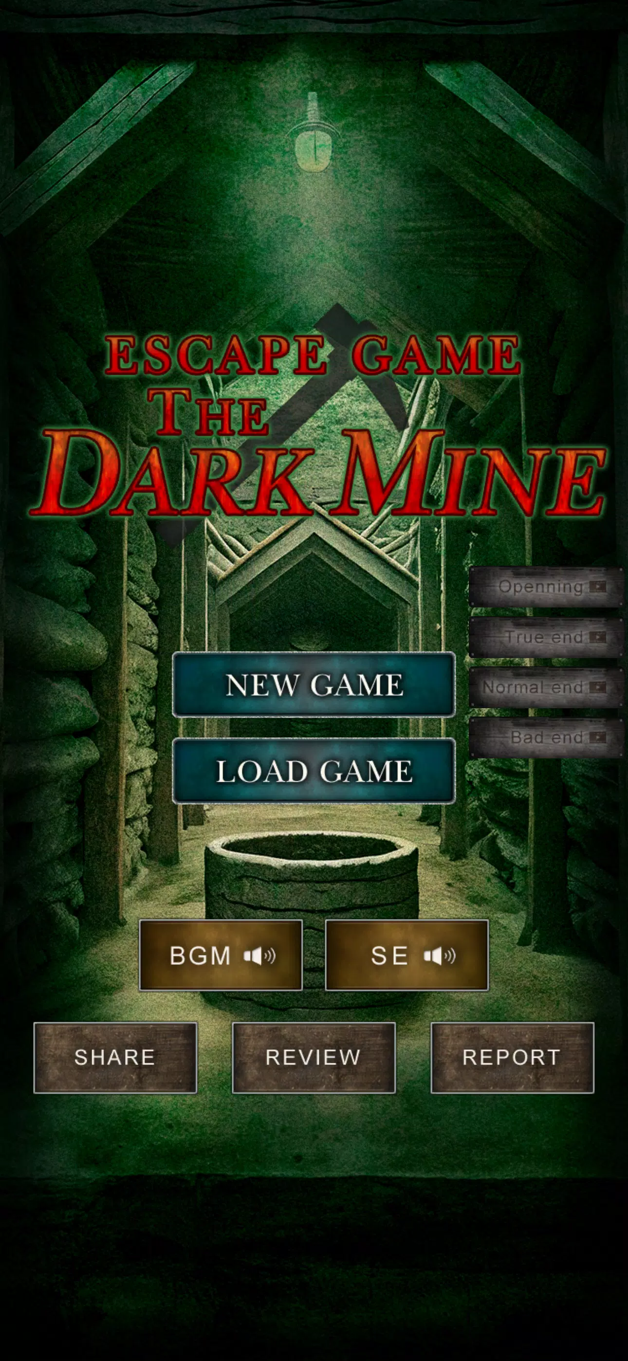 Escape Game THE DARK MINE Ekran Görüntüsü 0