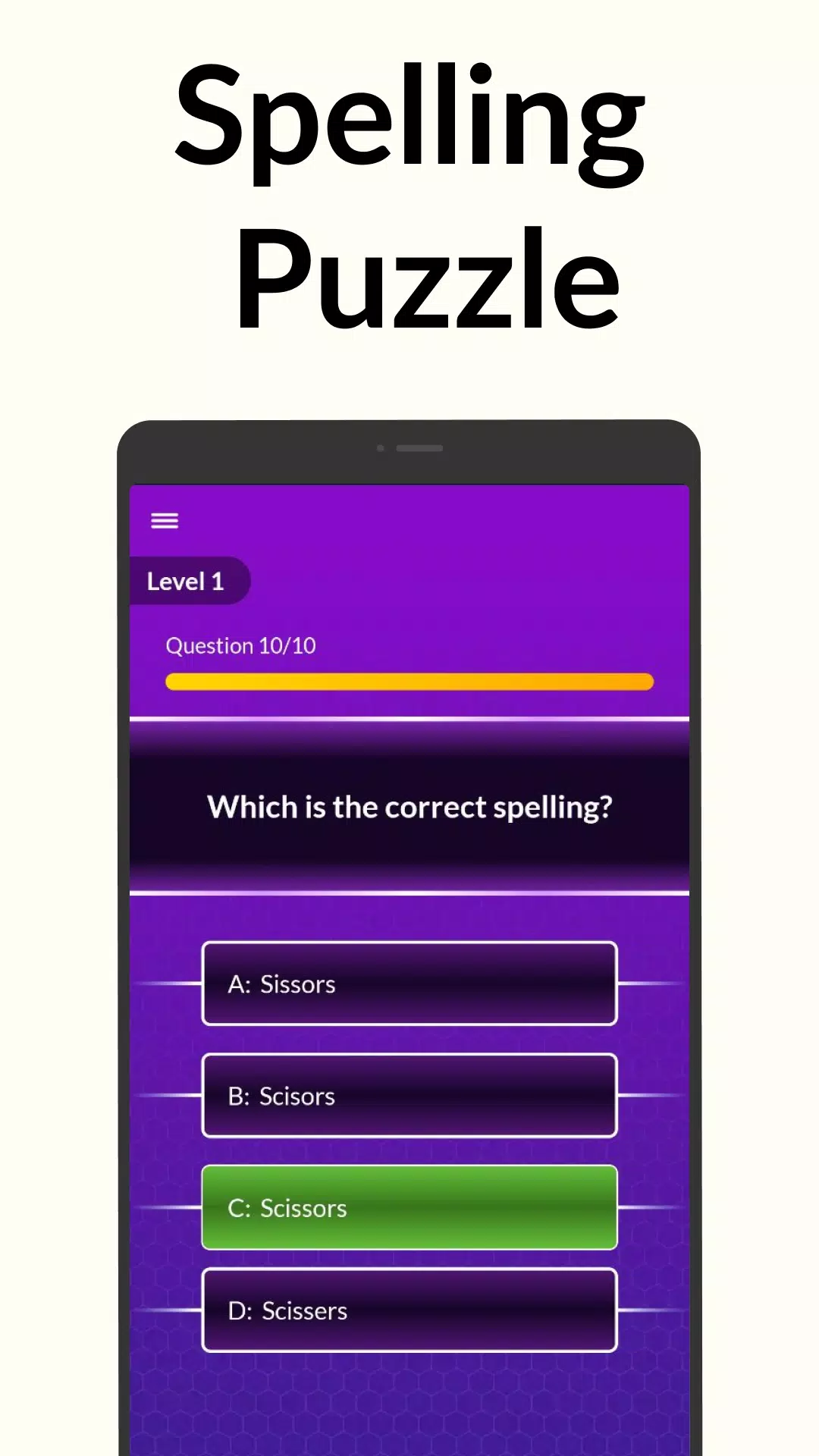 Spelling Bee: Spelling Quiz 스크린샷 2