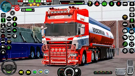 US Oil Tanker Truck Drive Sim 스크린샷 1