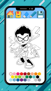 Teen Titans coloring cartoon 스크린샷 0