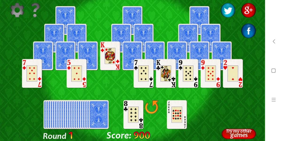 Vegas Solitaire TriPeaks應用截圖第2張