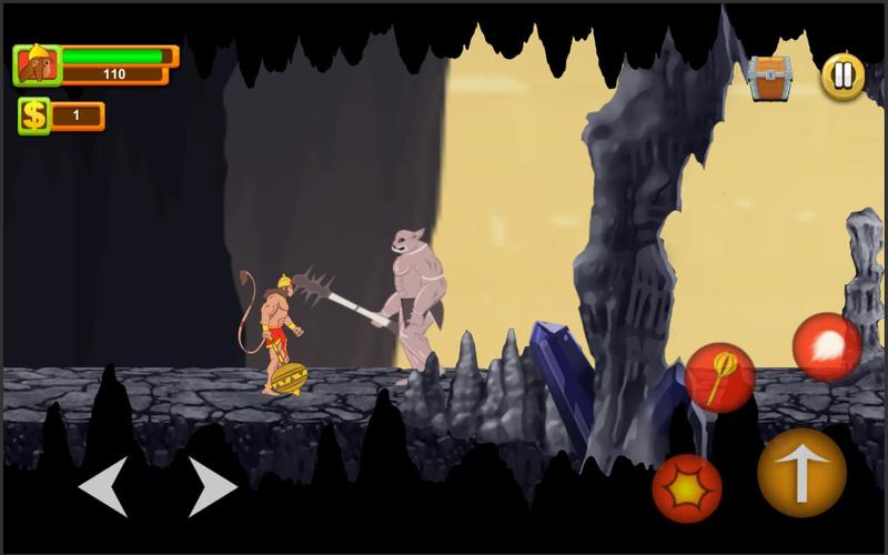 Hanuman Adventure Indian game Captura de pantalla 1