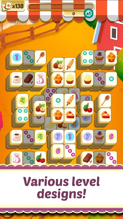 Schermata Mahjong Solitaire Cupcake Bake 2