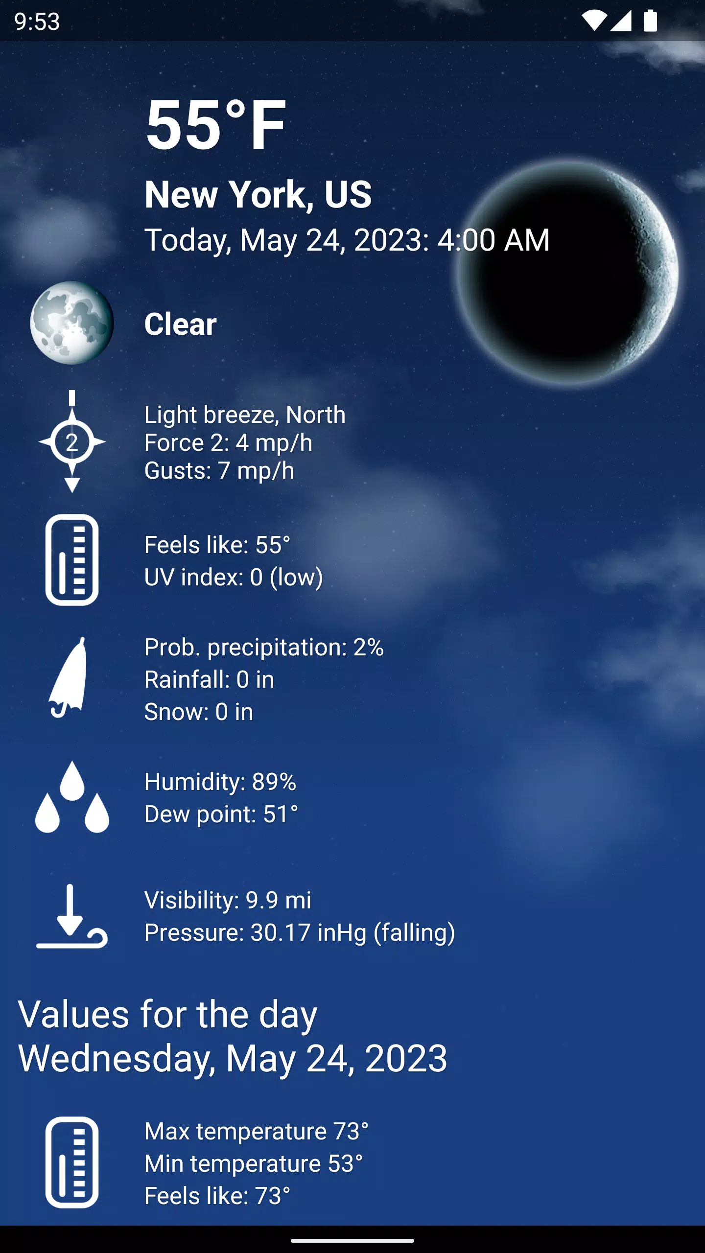 Schermata Weather XL PRO 2