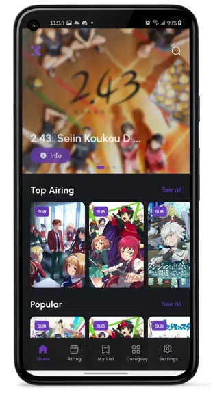 Kana: Watch Anime App Captura de pantalla 1