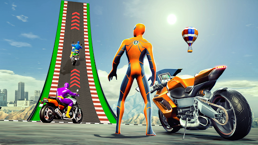 Super Hero Bike: Racing Game 스크린샷 2